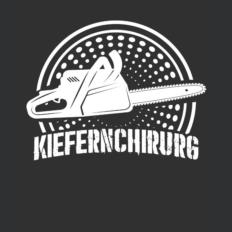 Kiefernchirurg Waldarbeiter Bäume Säge Motiv