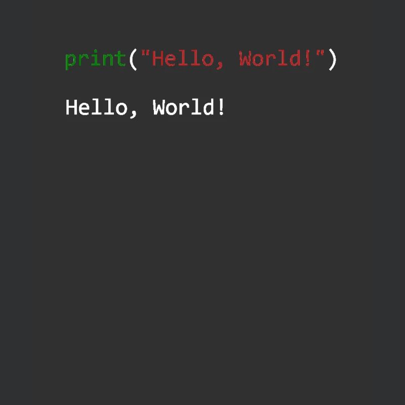 Hello World Python Geschenk