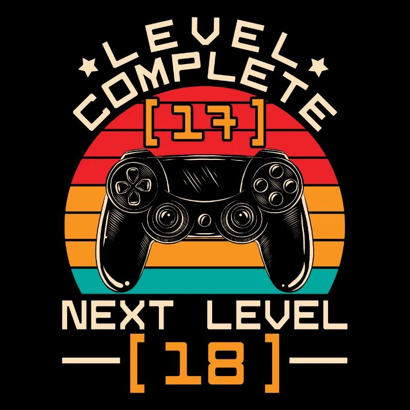 Level Complete 18 Bday 18th Birthday