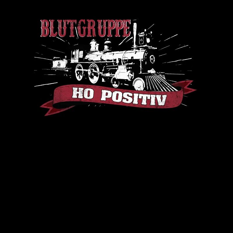 Model railway saying blood group H0 positive