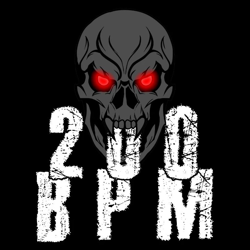 Gabber Hakken Uptempo 200 BPM Schädel