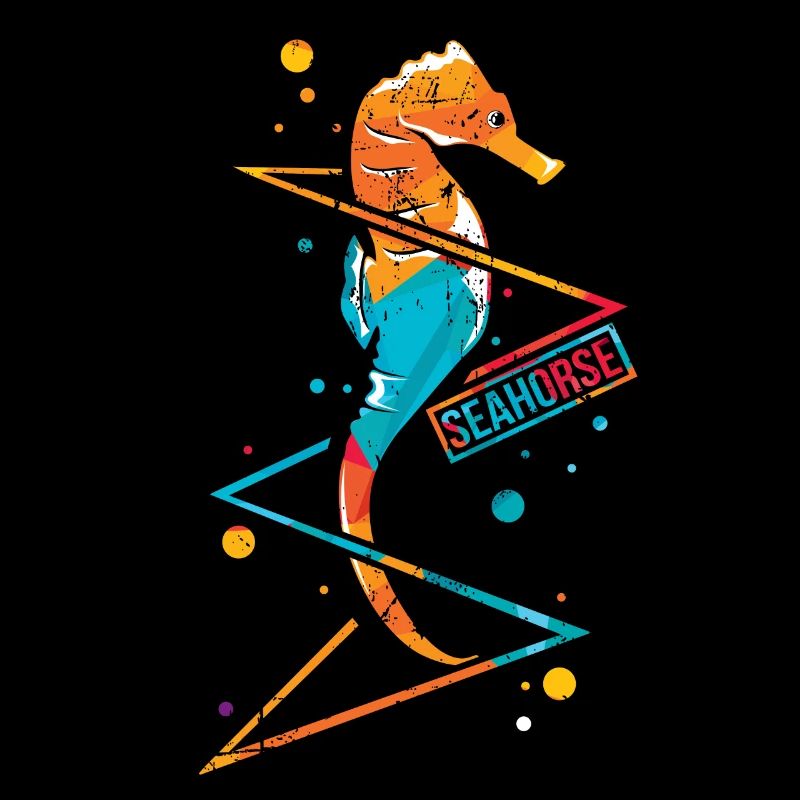 Seepferdchen Seepferd Hippocampus Hippo Polygon