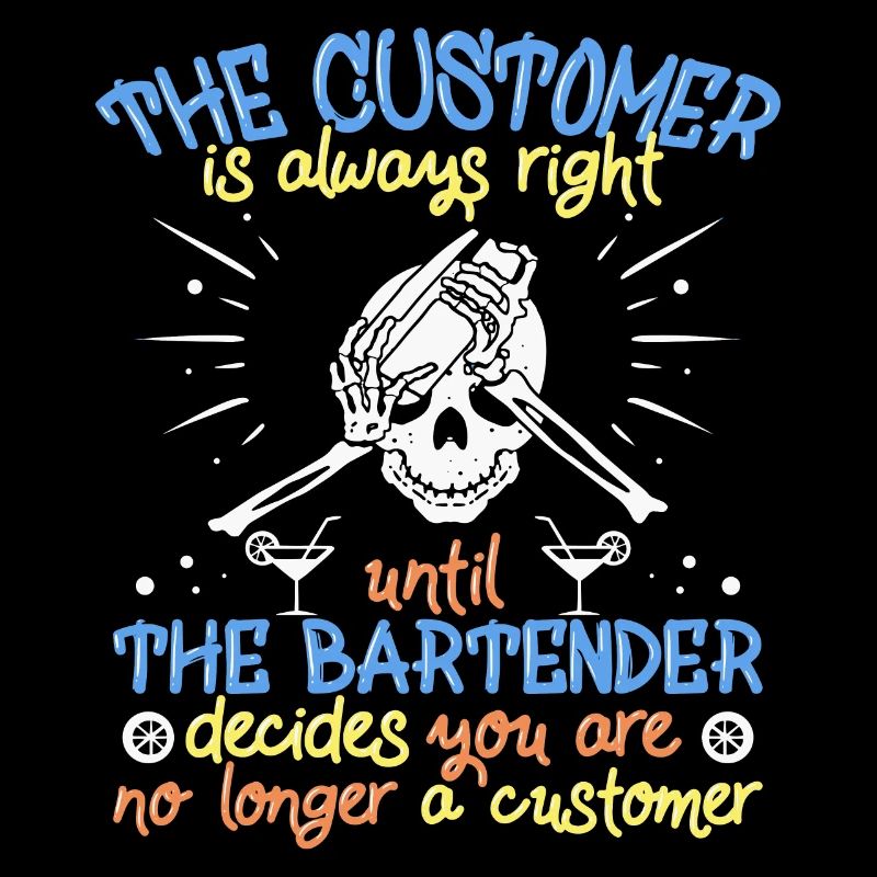 Kellner Kellnerin Barmann Barfrau Barkeeper Shirt