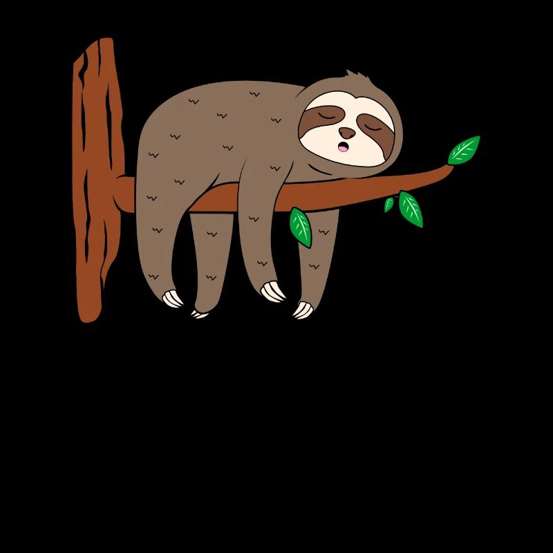 Sloth tree branch trunk