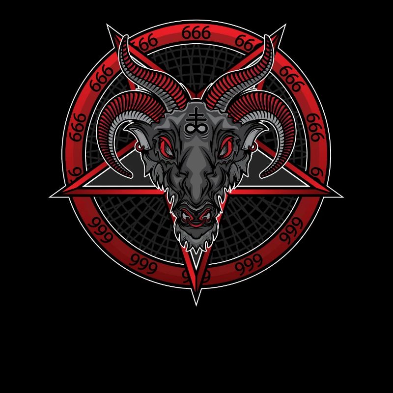 Baphomet Satan 666 Gothic Occult Antichrist