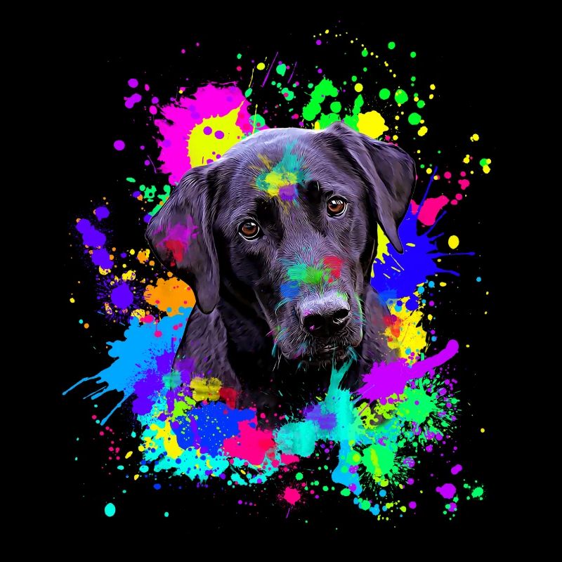 Süßer Schwarzer Labrador-Hund