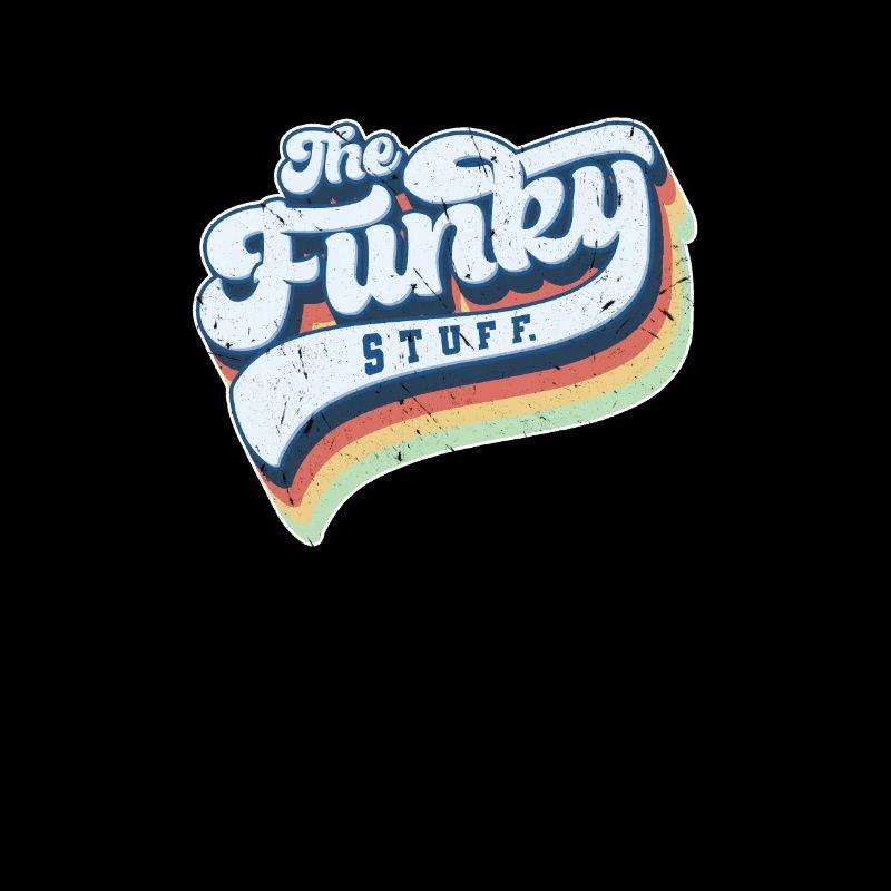 Funky retro schrift funky stuff geschenk funk