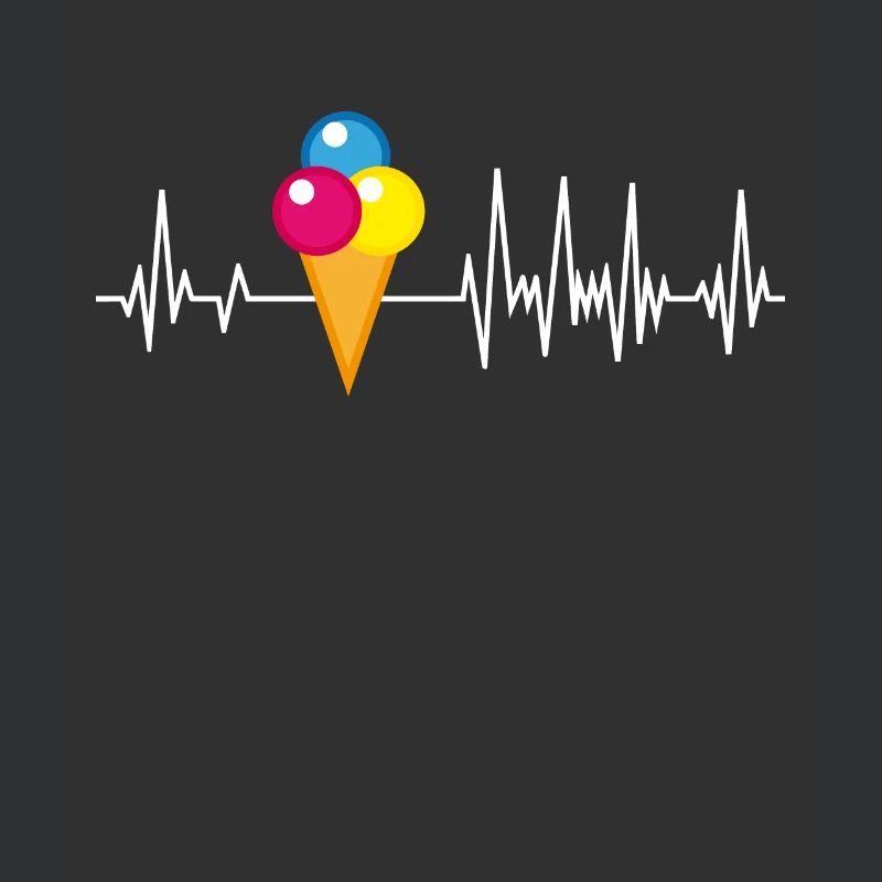 Eiswaffel Herzschlag Eis Eiscreme Eisdiele