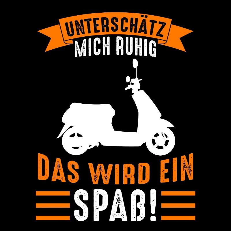Mofa Motoroller Scooter Rollerfahrer Moped
