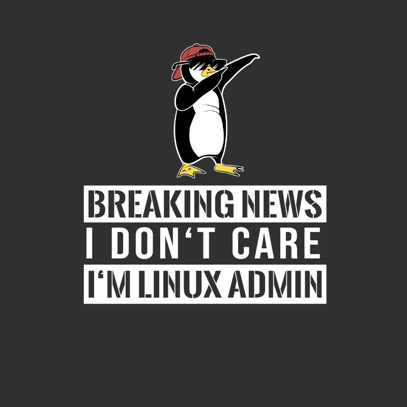IT nerd Linux Linux penguin geek ingénieur logiciel