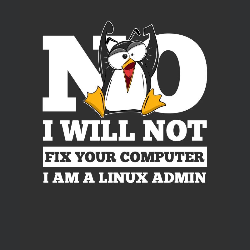 Correction de l'ordinateur Linux SysAdmin Hacker Coder Penguin