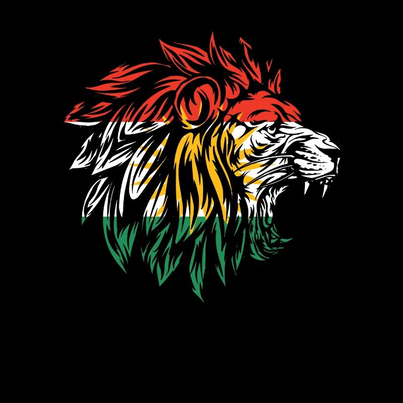 Kurdistan Lion Kurde Kurde Kurde Kurde Tête de lion