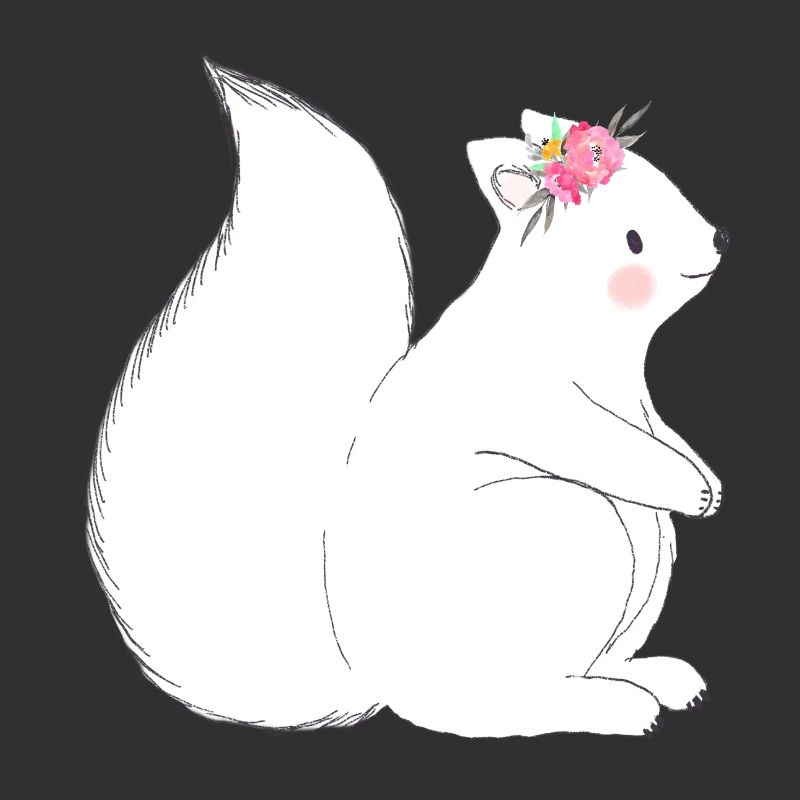 Eichhörnchen Blumen