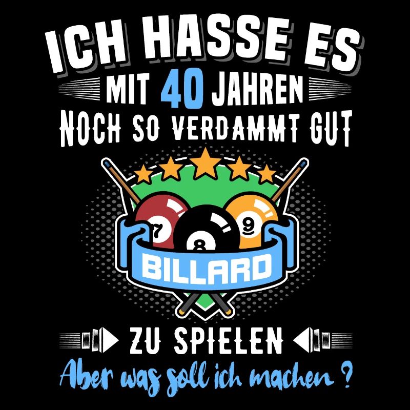 40. Geburtstag Billard Geschenk 40 Jahre Billiard