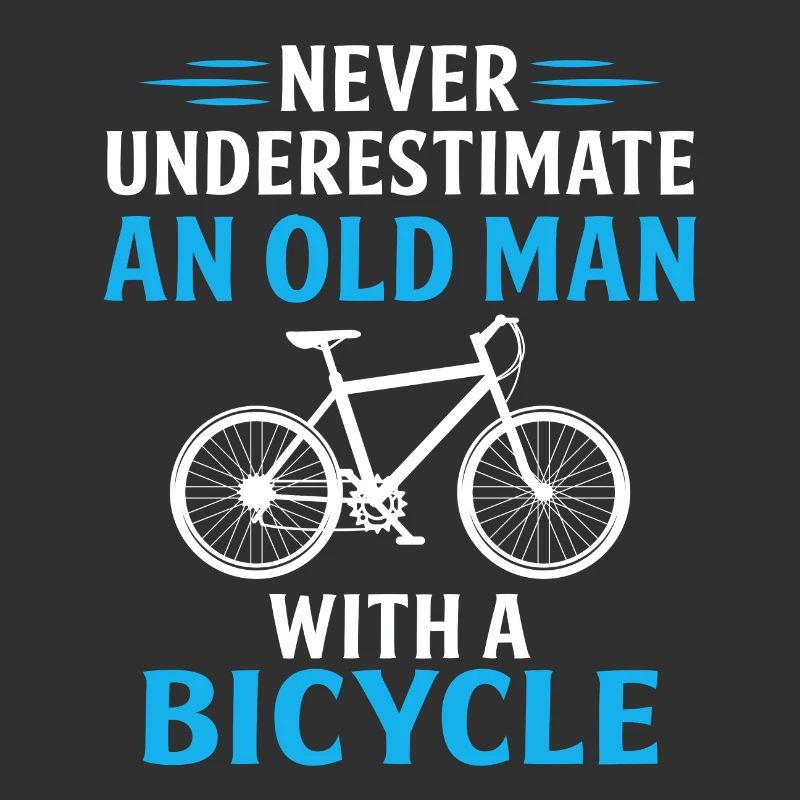 never underestimate an old man with a bicycle