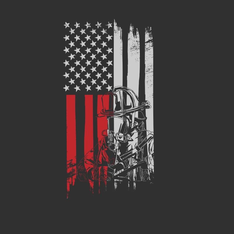 Pompiers ÉTATS-UNIS Drapeau pompier cadeau