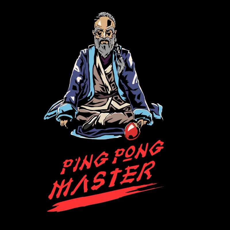 Ping Pong Master Monk Monk Table Tennis Gift