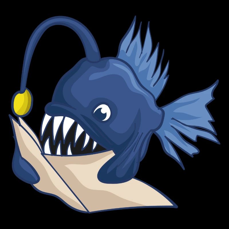 Tiefsee Anglerfisch Mit Buch