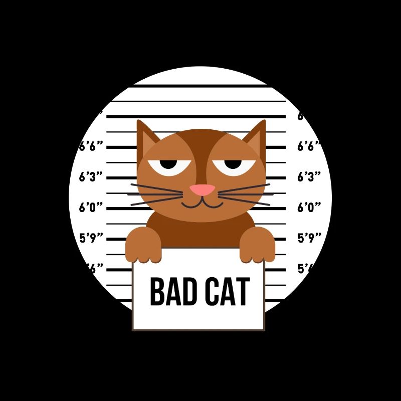Süße Katze Gefängnis Knast Hinter Gittern Böse