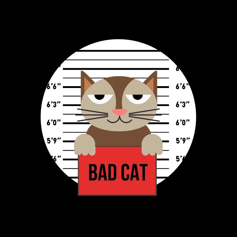 Süße Katze Gefängnis Knast Hinter Gittern Böse