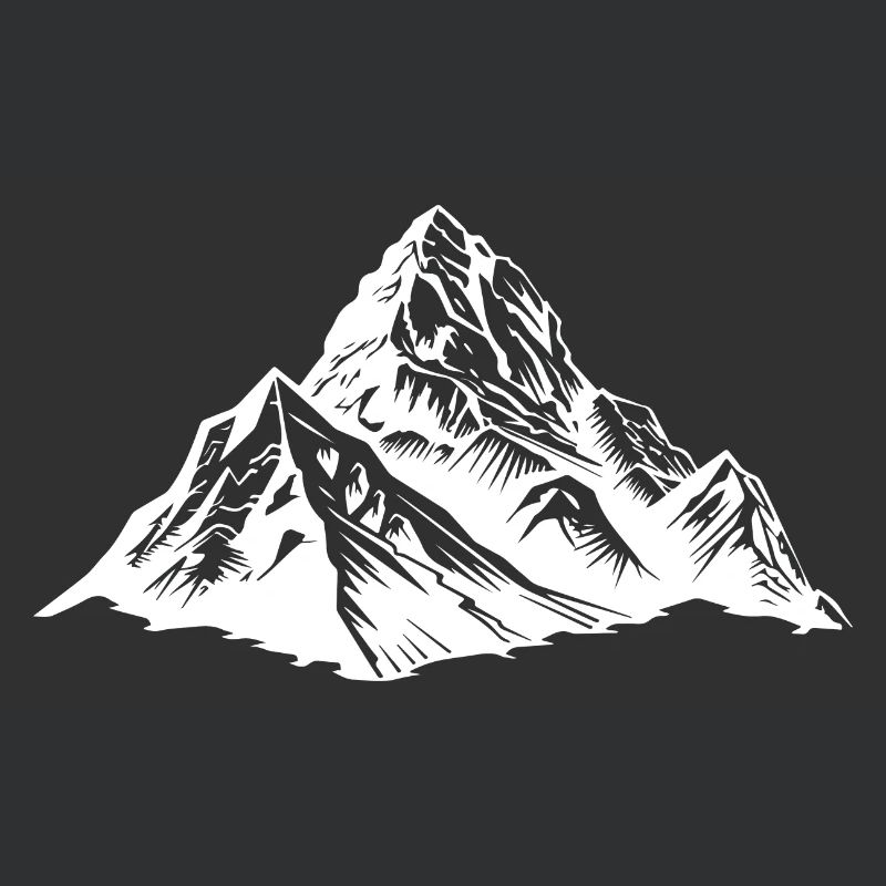 Berge Bergsteiger Symbol