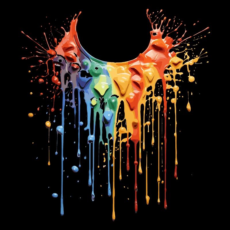 Collier de couleur arc-en-ciel