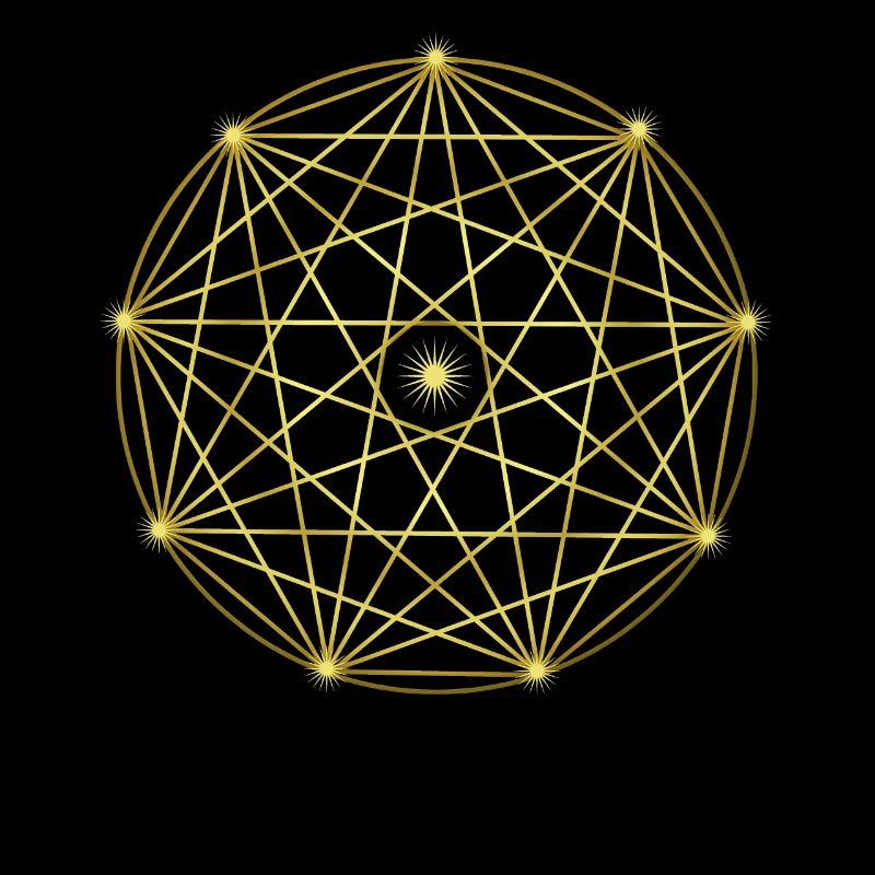 Graphic with stars - geometry - abstract design