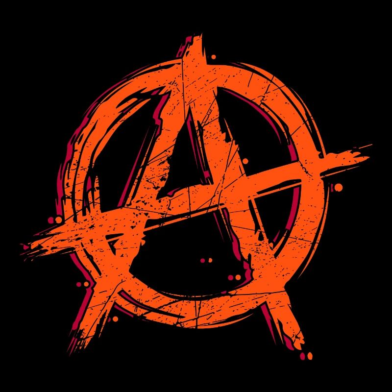 Anarchie Logo Grafitti Kunst Art Symbol Zeichen