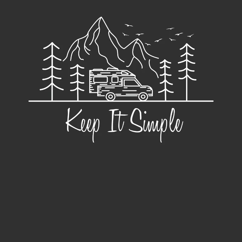 Pick-Up Camper Van Camping Life Camper Geschenk