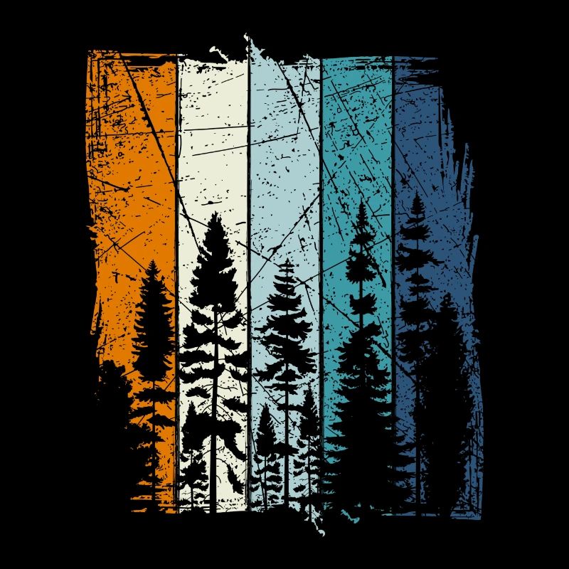 Travailleur de tronçonneuses de bûcheron forestier rétro