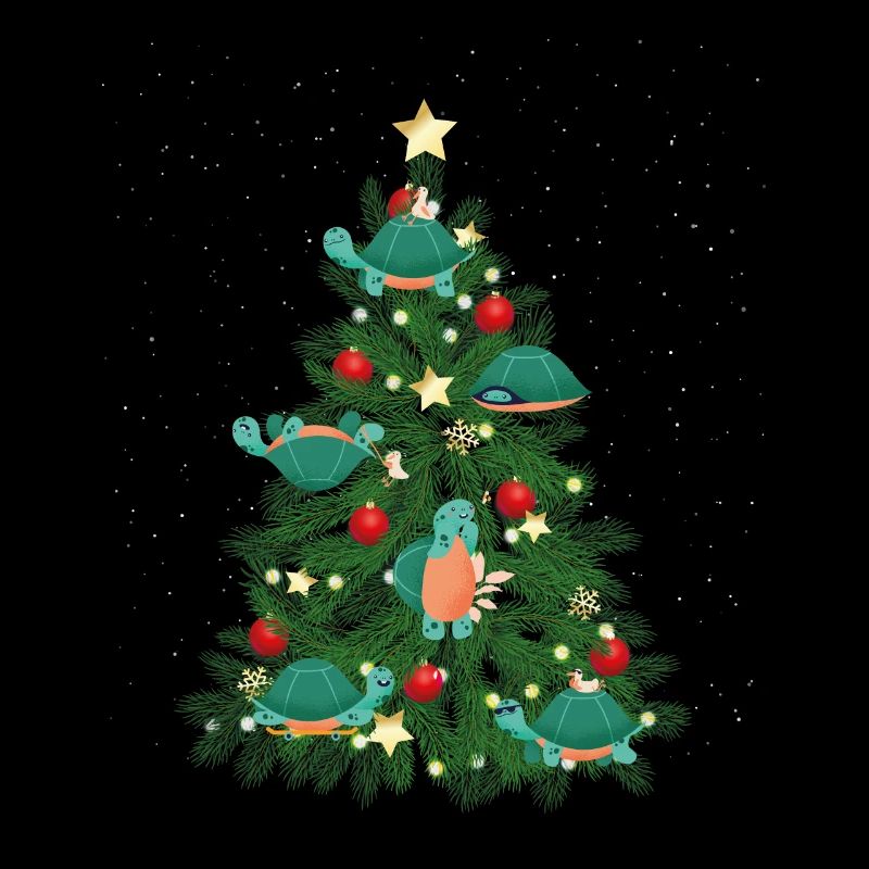 Sea Turtle Tortoise Christmas Tree
