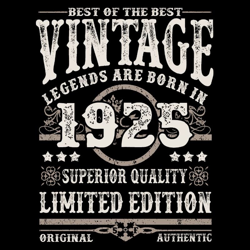 Legends are born in 1925