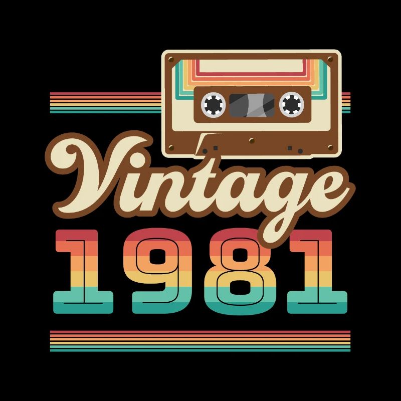 1981 Année de construction Idée cadeau vintage rétro