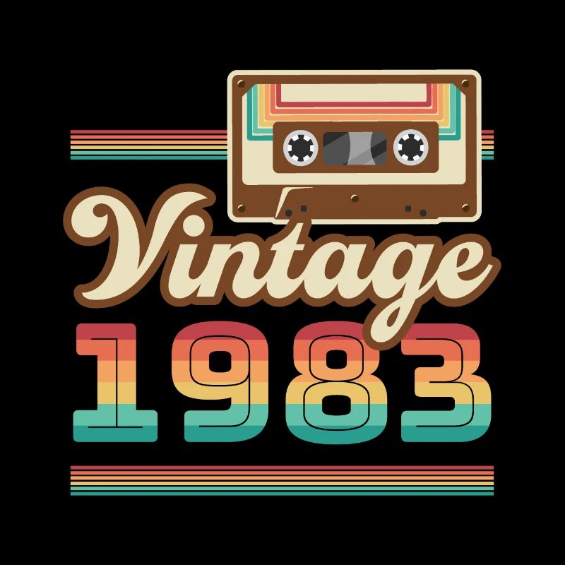 1983 Année de construction Idée cadeau vintage rétro
