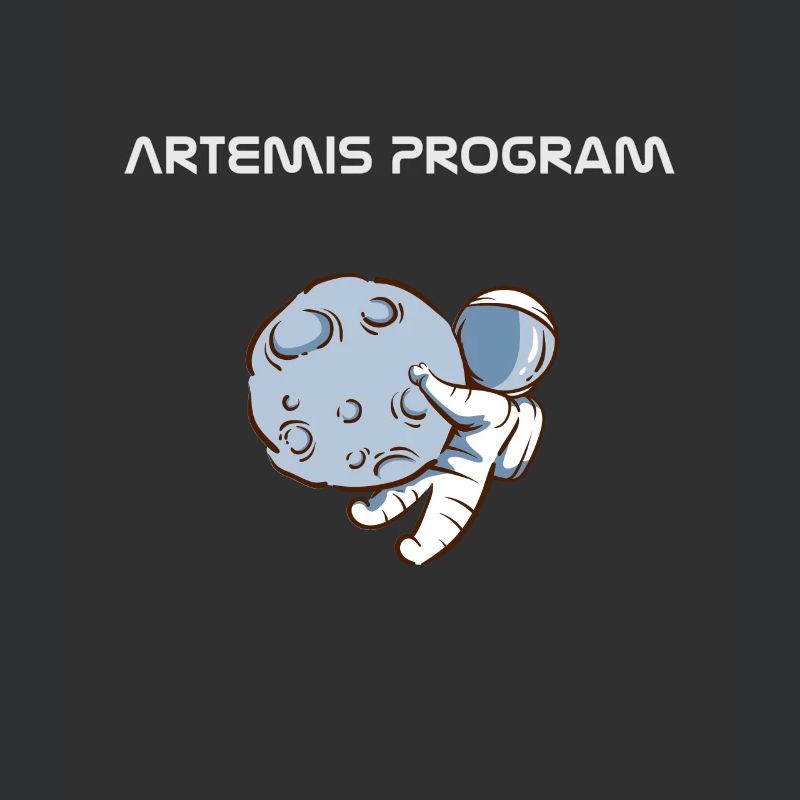 Artemis Program Astronaut Moon