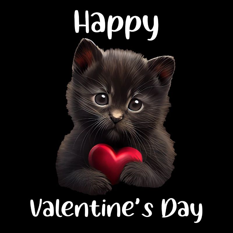 Happy Valentines Day Katze
