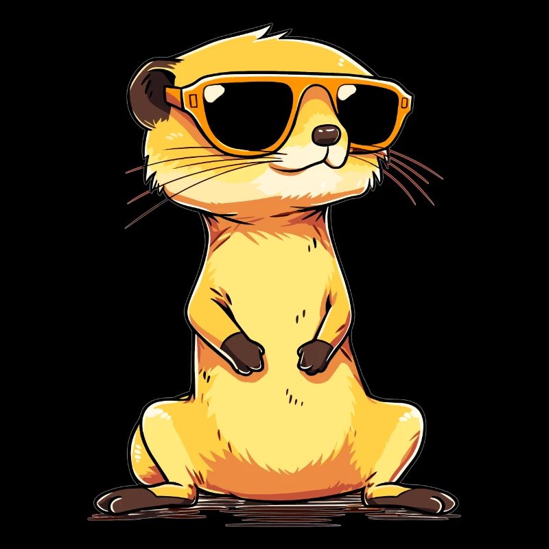 Suricate avec lunettes de soleil Suricate