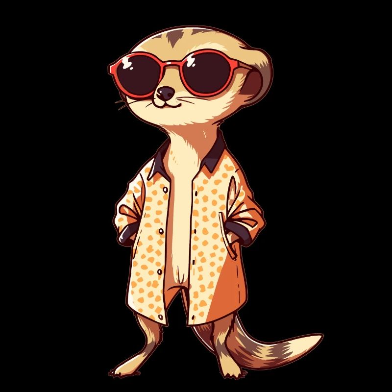 Suricate avec lunettes de soleil Suricate