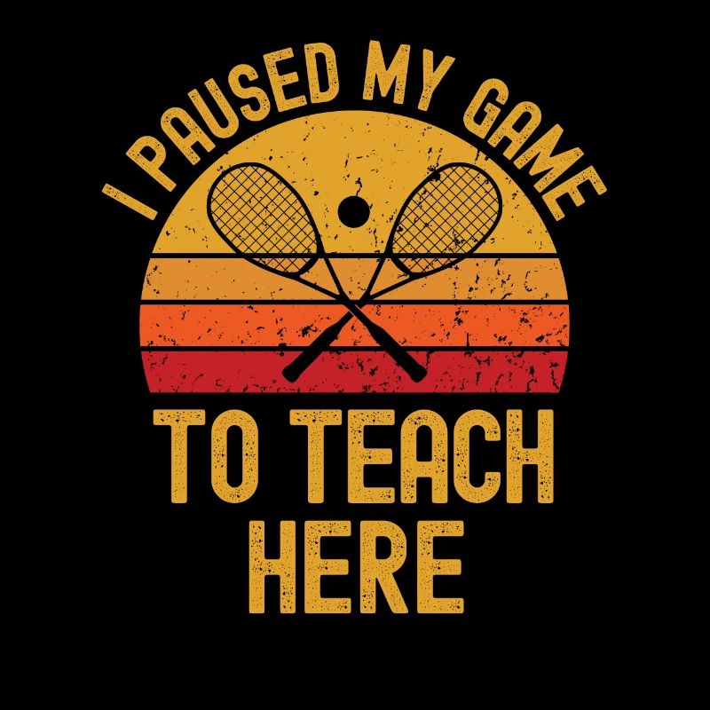 Squash et professeur rétro vintage