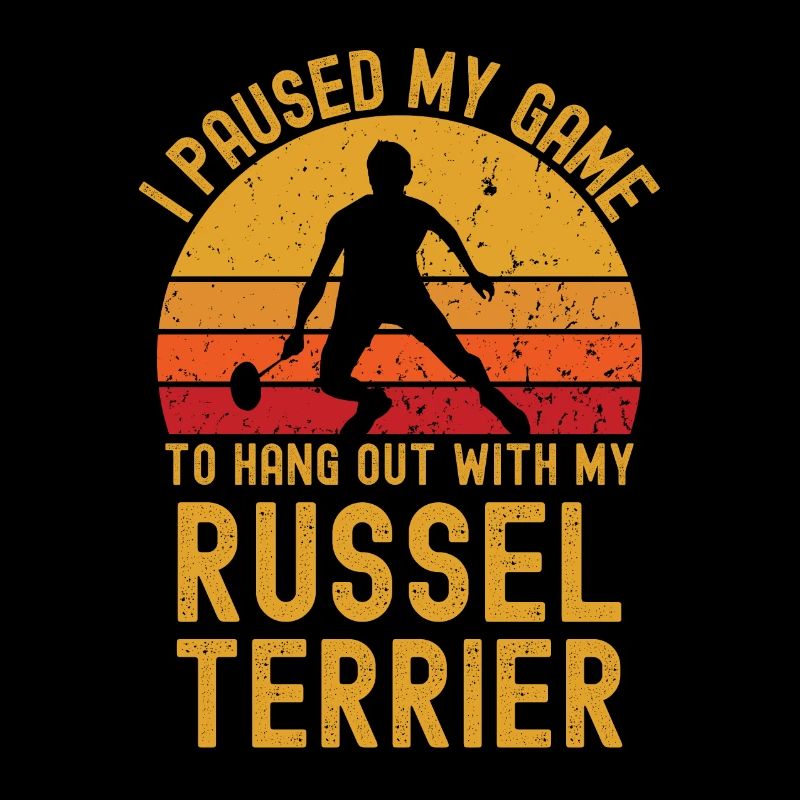 Badminton et Russel Terrier