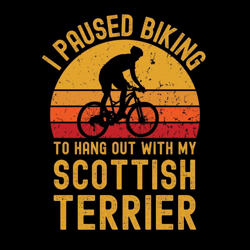 Cyclisme et terrier écossais