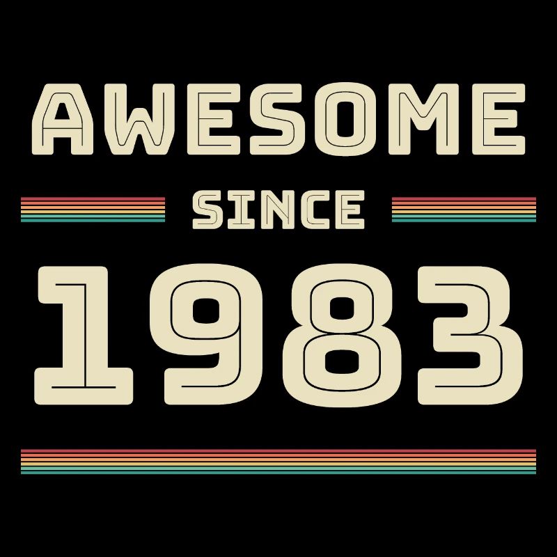 1983 Année de naissance Année de construction Idée cadeau