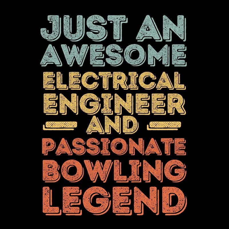 Electrical Engineer Bowling retro