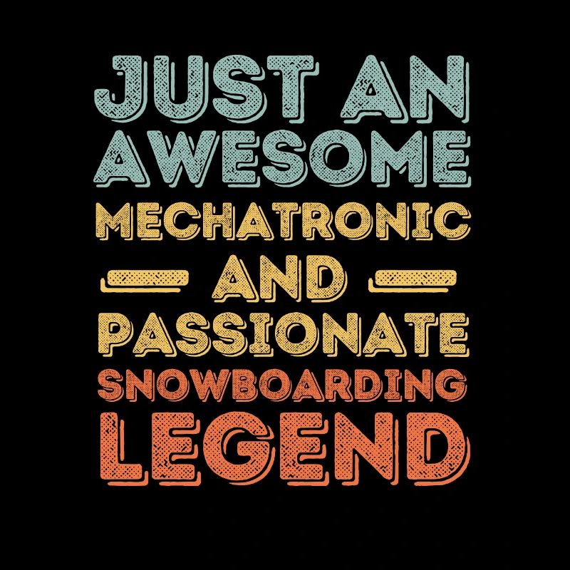 Mechatroniker Snowboard retro
