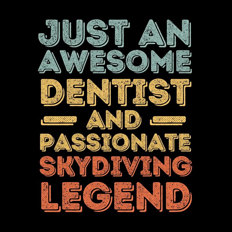 Dentiste parachutisme rétro