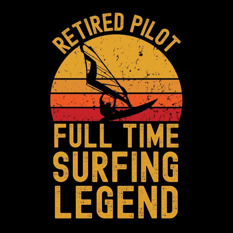 Retired pilot windsurfing legend