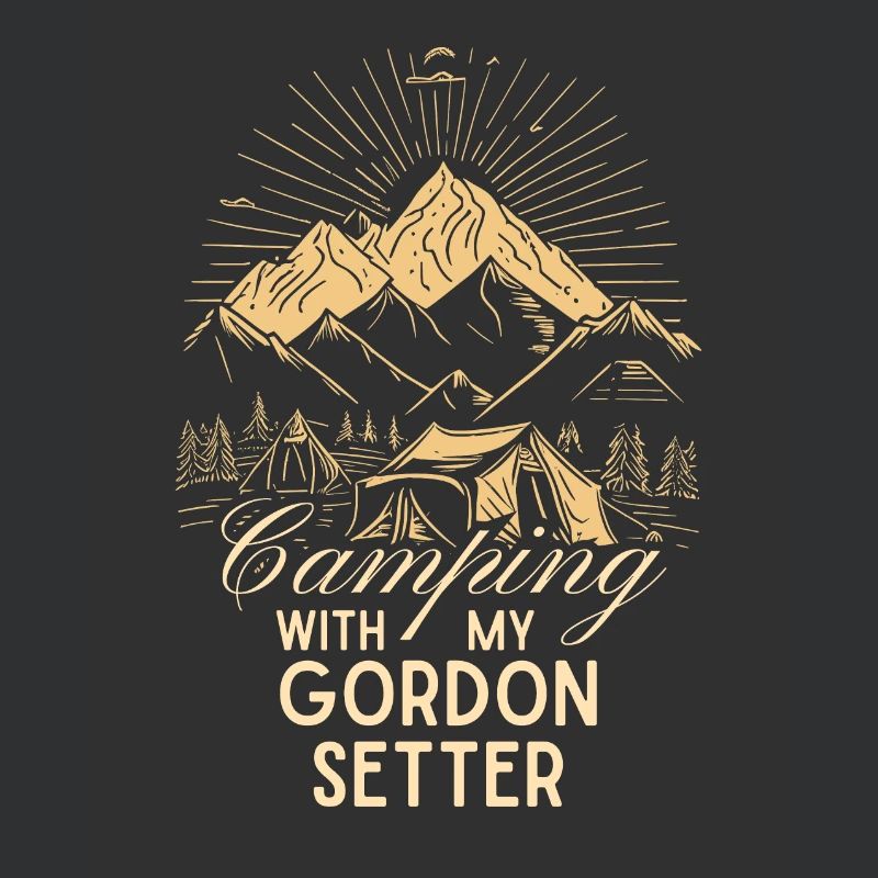 Gordon Setter Camping
