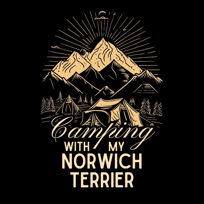 Norwich Terrier Camping