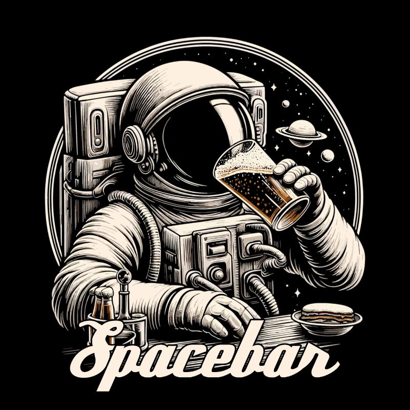 Astronaute Ours Spacebar Cadeau