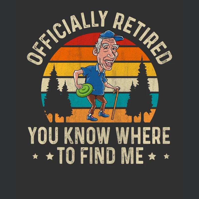 Officially Retired Disc Golf Rentner Geschenk
